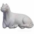 High Quality Hand Carved White Marble Stone Carving Horse Animal Statue